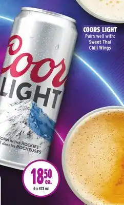 Metro COORS LIGHT offer