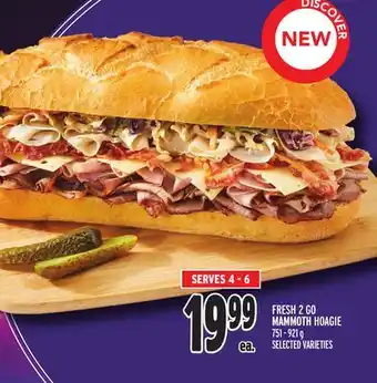 Metro FRESH 2 GO MAMMOTH HOAGIE offer