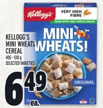 Metro KELLOGG'S MINI WHEATS CEREAL offer