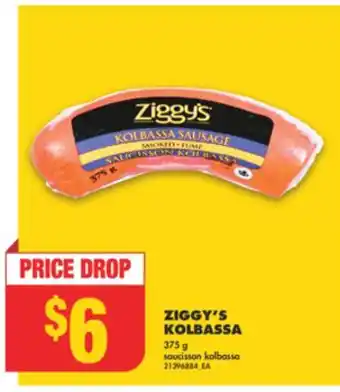 No Frills ZIGGY'S KOLBASSA, 375 g offer