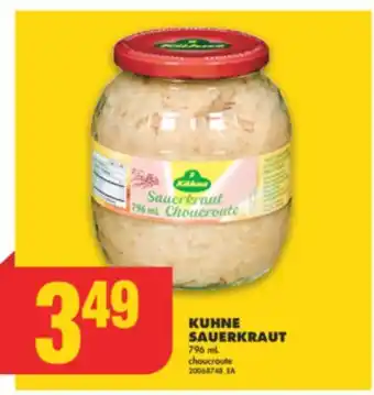 No Frills KUHNE SAUERKRAUT, 796 mL offer