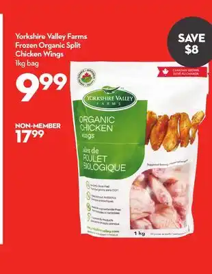 Longo's Yorkshire Valley Farms Frozen Organic Split Chicken Wings offer
