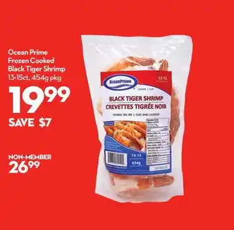 Longo's Ocean Prime Frozen Cooked Black Tiger Shrimp offer