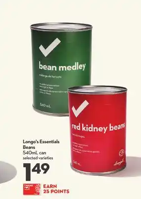 Longo's Longo's Essentials Beans offer