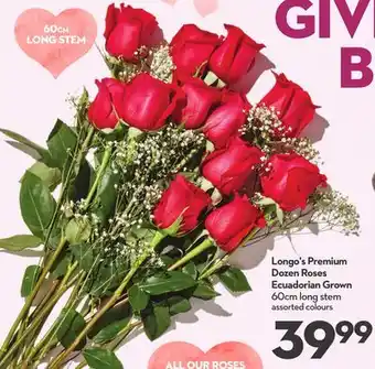 Longo's Longo's Premium Dozen Roses offer