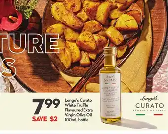 Longo's Longo's Curato White Truffle Flavoured Extra Virgin Olive Oil offer