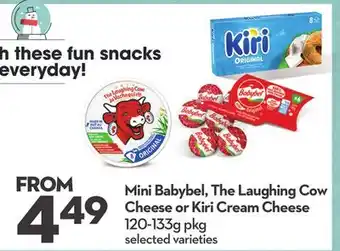 Longo's Mini Babybel, The Laughing Cow Cheese or Kiri Cream Cheese offer