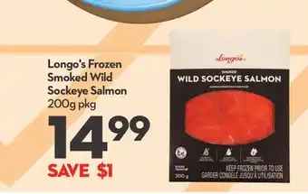 Longo's Longo's Frozen Smoked Wild Sockeye Salmon offer