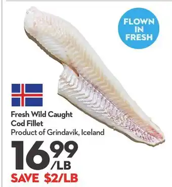 Longo's Fresh Wild Caught Cod Fillet offer