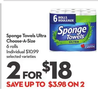 Longo's Sponge Towels Ultra offer