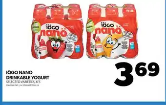 Real Canadian Superstore IÖGO NANO DRINKABLE YOGURT, 6'S offer