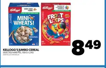Real Canadian Superstore KELLOGG'S JUMBO CEREAL, 700 G-1.2 KG offer