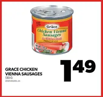 Real Canadian Superstore GRACE CHICKEN VIENNA SAUSAGES, 130 G offer