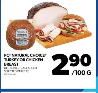 Real Canadian Superstore PC NATURAL CHOICE TURKEY OR CHICKEN BREAST offer