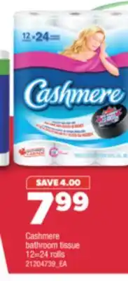 Real Canadian Superstore CASHMERE BATHROOM TISSUE, 12=24 rolls offer