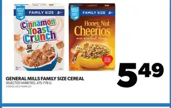 Real Canadian Superstore GENERAL MILLS FAMILY SIZE CEREAL, 475-778 G offer