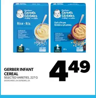 Real Canadian Superstore GERBER INFANT CEREAL, 227 G offer