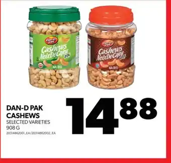 Real Canadian Superstore DAN-D PAK CASHEWS, 908 G offer