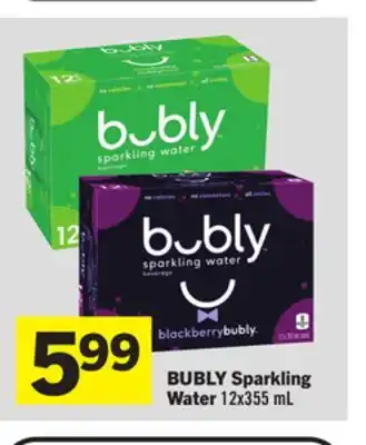 Foodland BUBLY Sparkling Water offer
