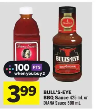Foodland BULL'S-EYE BBQ Sauce offer