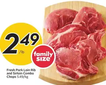 Sobeys Fresh Pork Loin Rib and Sirloin Combo Chops offer