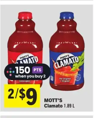 Foodland MOTT'S Clamato offer