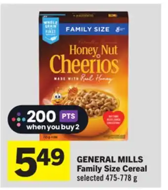Foodland GENERAL MILLS Family Size Cereal offer