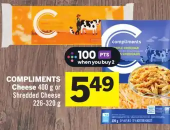 Foodland COMPLIMENTS Cheese offer