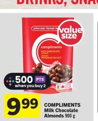 Foodland COMPLIMENTS Milk Chocolate Almonds offer