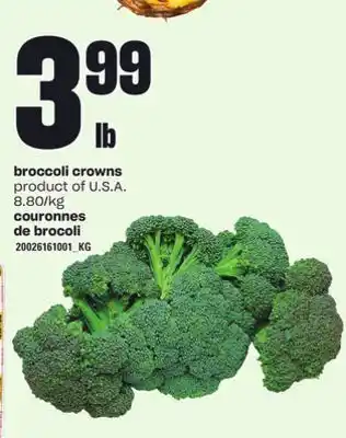 Independent Grocer BROCCOLI CROWNS offer