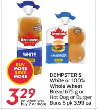Sobeys White or 100% Whole Wheat Bread offer
