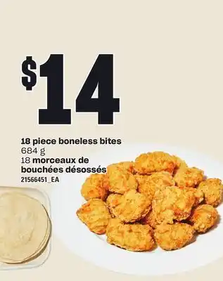Independent Grocer 18 PIECE BONELESS BITES, 684 G offer