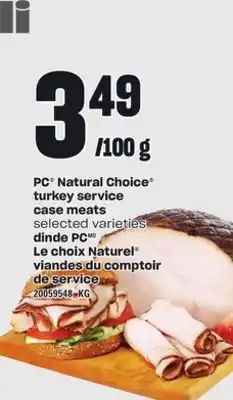 Independent Grocer PC NATURAL CHOICE TURKEY SERVICE CASE MEATS offer