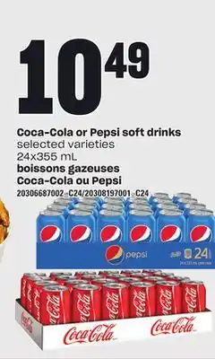 Independent Grocer COCA-COLA OR PEPSI SOFT DRINKS, 24x355 mL offer