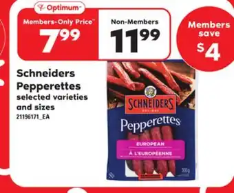 Loblaws SCHNEIDERS PEPPERETTES offer