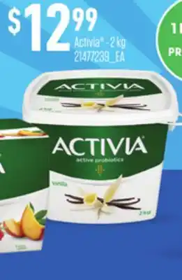 Loblaws ACTIVIA - 2 kg offer