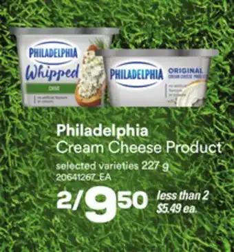 Loblaws PHILADELPHIA CREAM CHEESE PRODUCT, 227 G offer