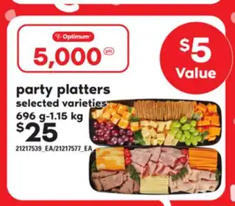 Loblaws PARTY PLATTERS, 696 g-1.15 kg offer
