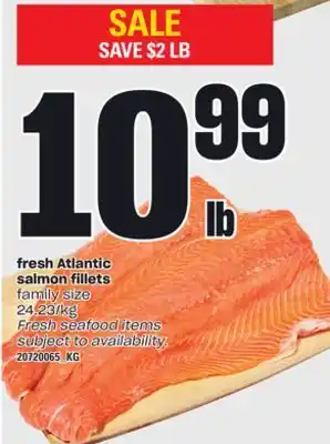 Loblaws FRESH ATLANTIC SALMON FILLETS offer