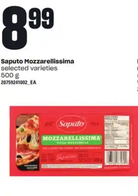 Loblaws SAPUTO MOZZARELLISSIMA, 500 g offer