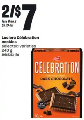 Loblaws LECLERC CÉLÉBRATION COOKIES, 240 g offer