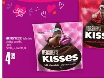 Loblaws HERSHEY'S KISSES VALENTINE, (180 g) offer