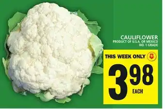 Food Basics CAULIFLOWER offer