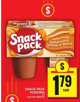 Food Basics SNACK PACK PUDDING offer