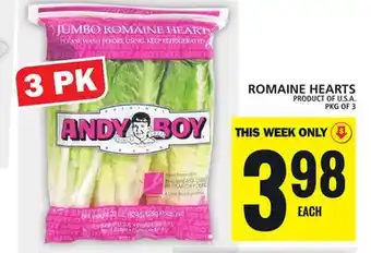 Food Basics ROMAINE HEARTS offer