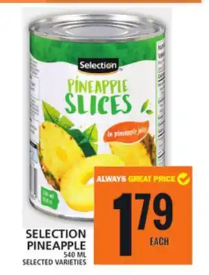 Food Basics SELECTION PINEAPPLE offer