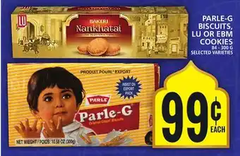 Food Basics PARLE-G BISCUITS, LU OR EBM COOKIES offer