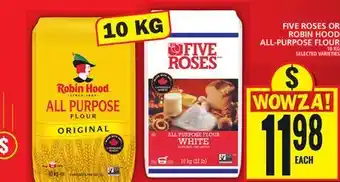 Food Basics FIVE ROSES OR ROBIN HOOD ALL-PURPOSE FLOUR offer