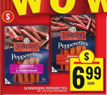 Food Basics SCHNEIDERS PEPPERETTES offer