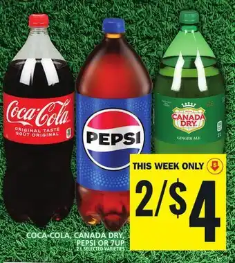 Food Basics COCA-COLA, CANADA DRY, PEPSI OR 7UP offer